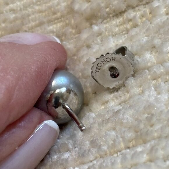 Honora Grey Pearl Earrings - Picture 6 of 13